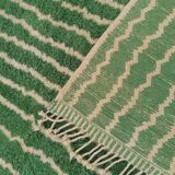 Tapis berbère vert Authentique fait main 300x365