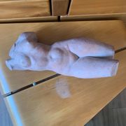 Female nude sculpture in terracotta signed Jean Portal.