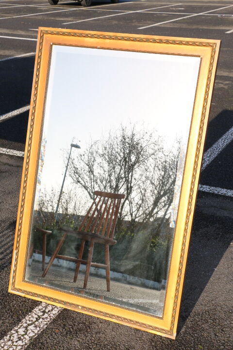 Ancient golden mirror 128x85cm