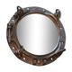 Bronze boat porthole mirror 1920 45x45cm