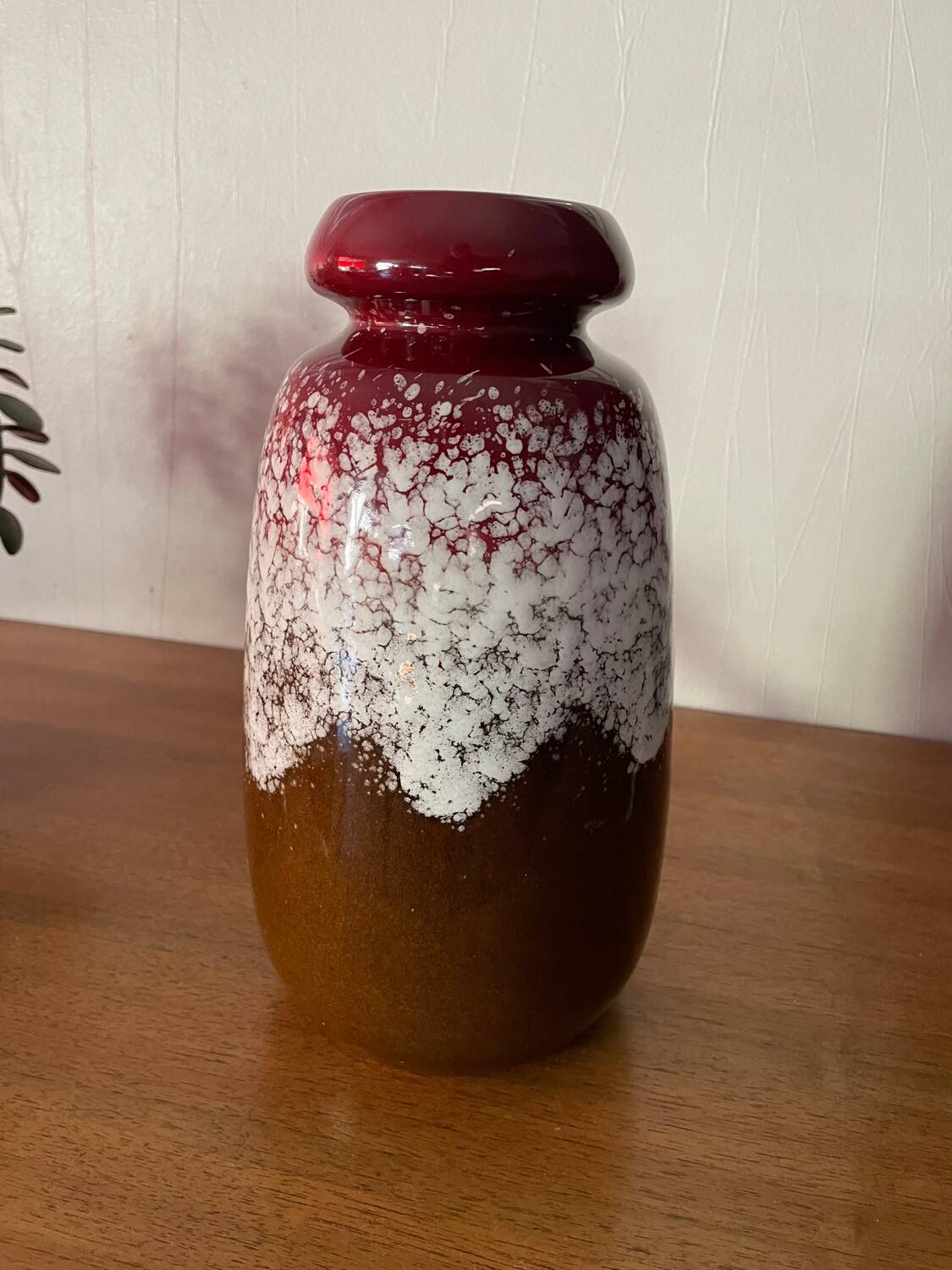 Mid-century ceramic vase VEB Haldensleben GDR