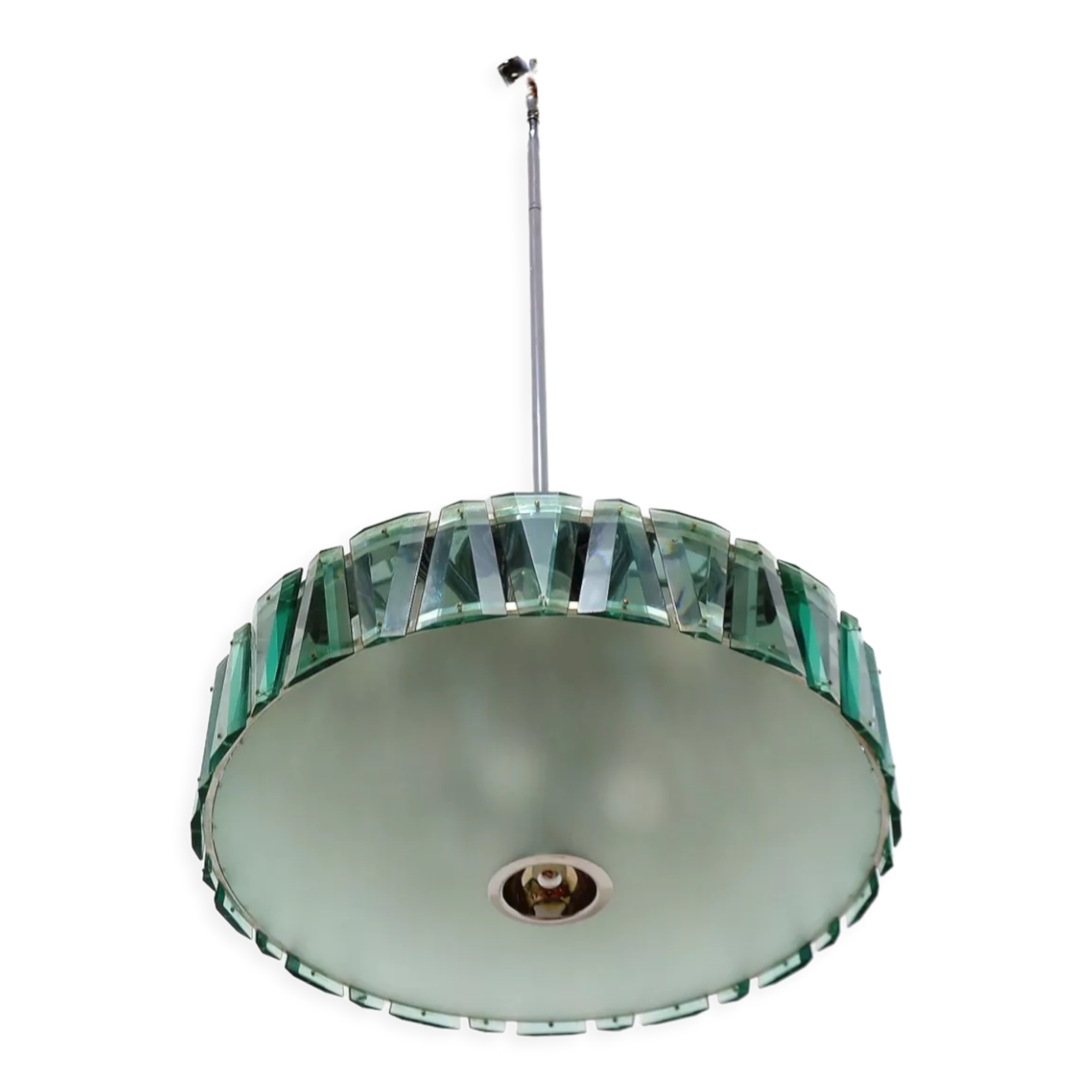 Cut glass pendant chandelier