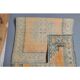 Vintage Turkish Oushak handmade wool cotton orange runner 78x305