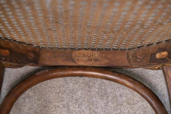 Pair of Art Nouveau bentwood chairs attributed to Koloman Moser for Jacob and Josef Kohn 1890/1910