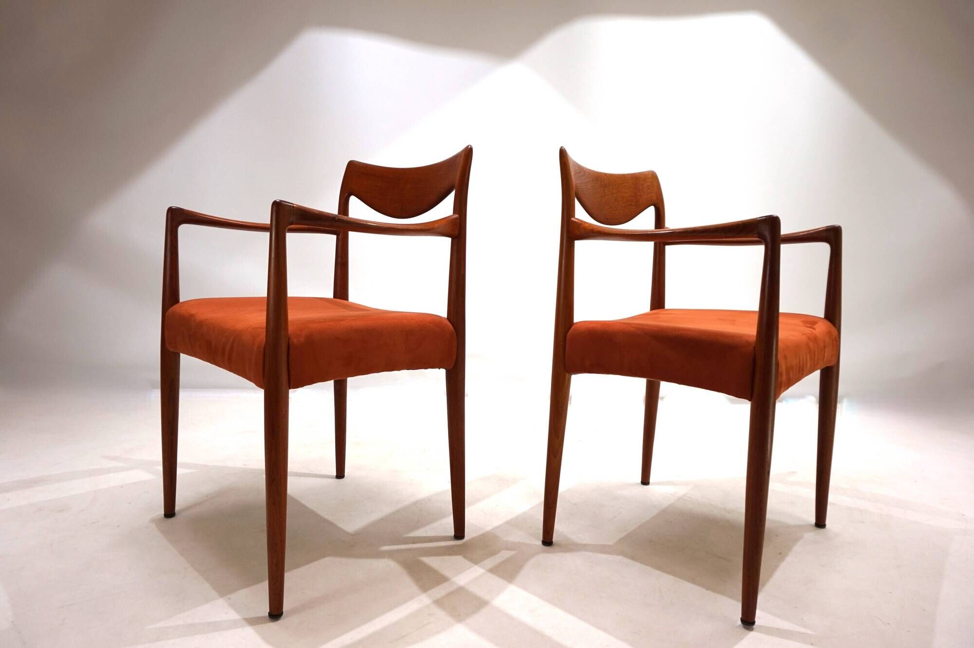 Set of 2 Gustav Bahus Bambi teak chairs by Rolf Rastad & Adolf Relling, 196