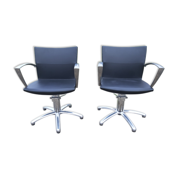 Paire de fauteuils de coiffeur vintage