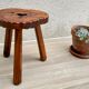 Tabouret bois tripode vintage made in espagne