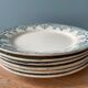 Set of 6 small plates Terre de Fer Choisy le Roi, Bordeaux collection