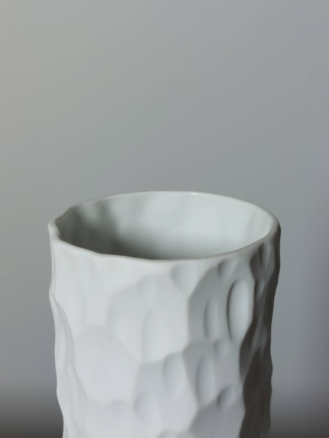 Vintage biscuit porcelaine structure vase Thomas Germany 1970s