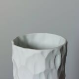 Vintage biscuit porcelaine structure vase Thomas Germany 1970s