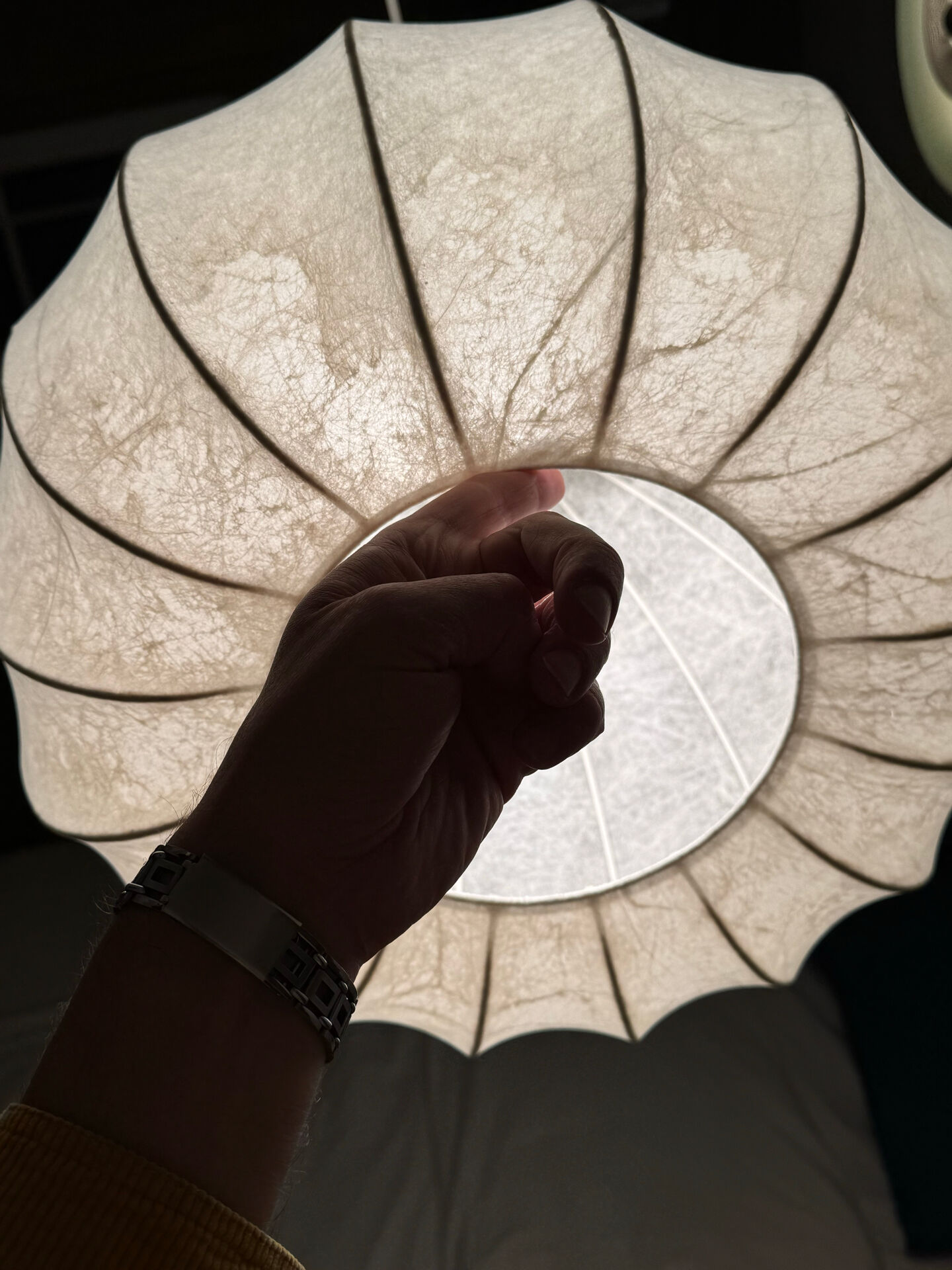 Large "Cocoon" pendant – Design by Goldkant Leuchten (1960s)