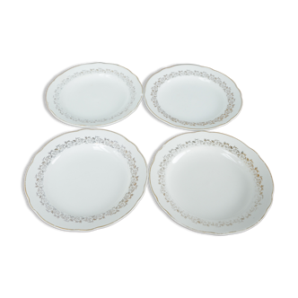Set of 4 plates Sarreguemine, Gerbviller