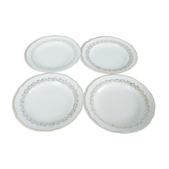 Lot de 4 assiettes Sarreguemine, Gerbviller