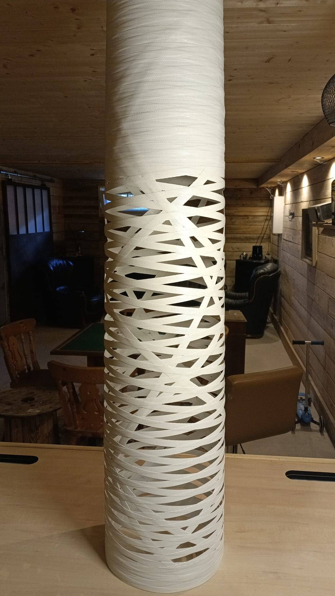 Foscarini white Tress Media suspension light – Marc Sadler – with original box.