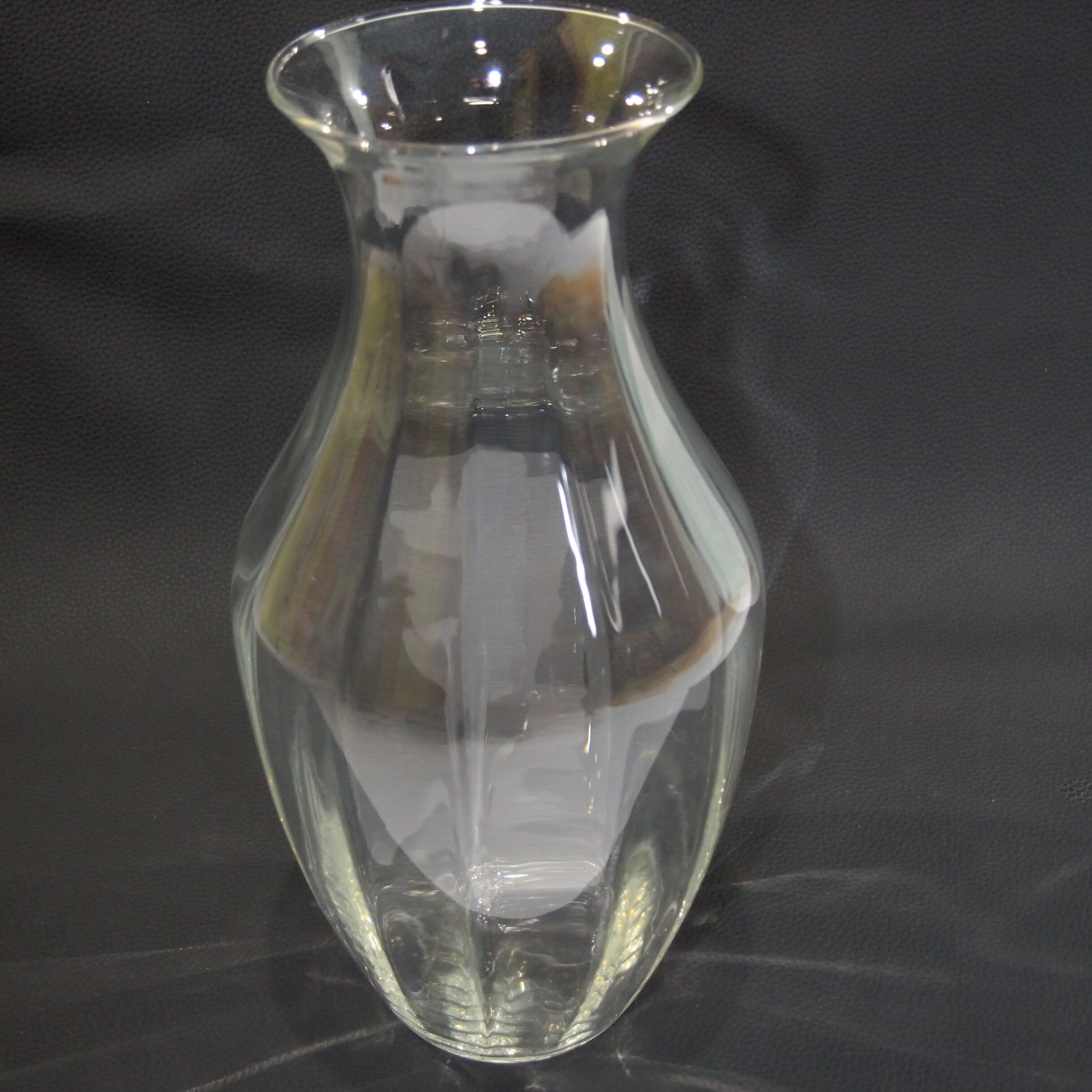 12-sided/vintage crystal vase