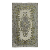 Tapis vintage en laine surteinte sculpté à la main 170 cm x 290 cm