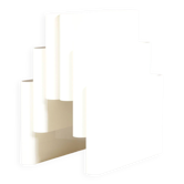 1970s Large model white plastic magazine rack / Giotto Stoppino / Kartell,