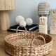 Round top in vintage braided rattan