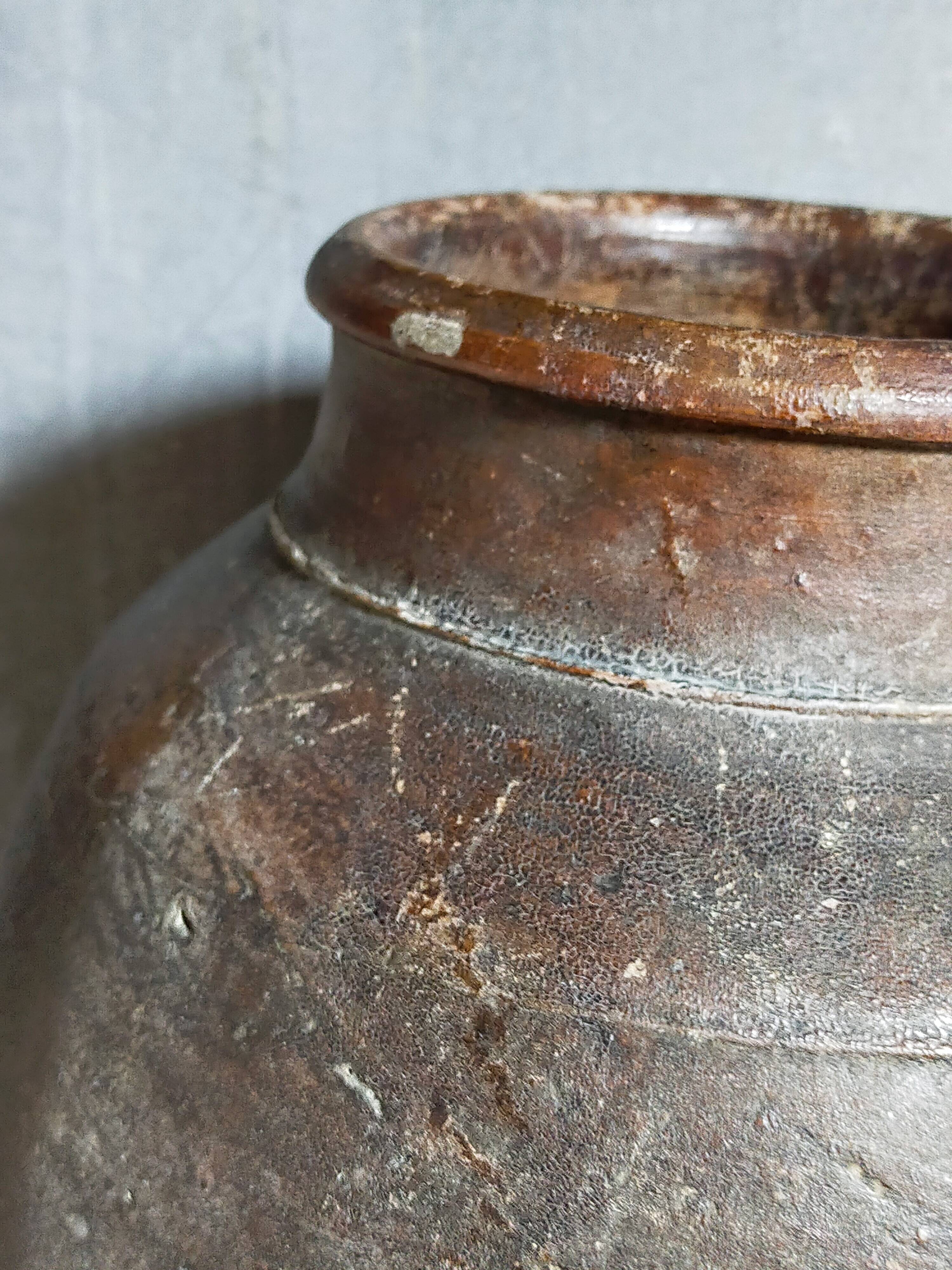 XXL traditional pottery old 19th century folk art 42 cm