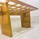 Mid-Century Dining Table, Wood with Glass Top, Italy, 1970s