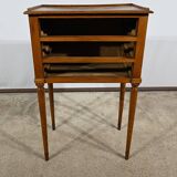Small Living Room Table in Cherry and Walnut, Louis XVI Period – Late 18th Century