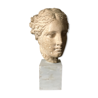 Buste en plâtre Hygie d'époque 19ème