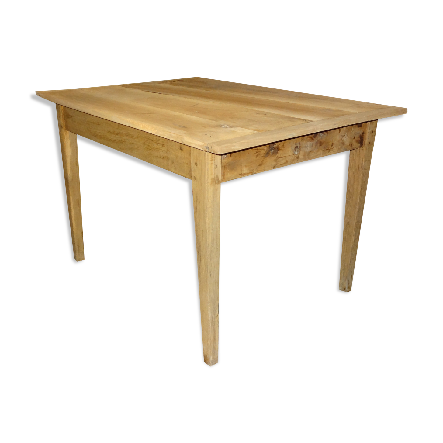 Table de ferme en bois naturel