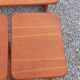 Set of 3 nesting tables in Scandinavian style made of teak from the 1970s.