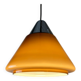Suspension en verre marron par Hustadt Leuchten, 1960