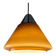 Brown glass pendant by Hustadt Leuchten, 1960