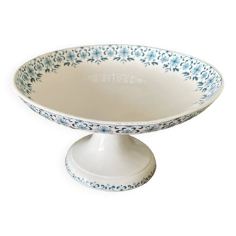 Old earthenware compote bowl from Sarreguemines
