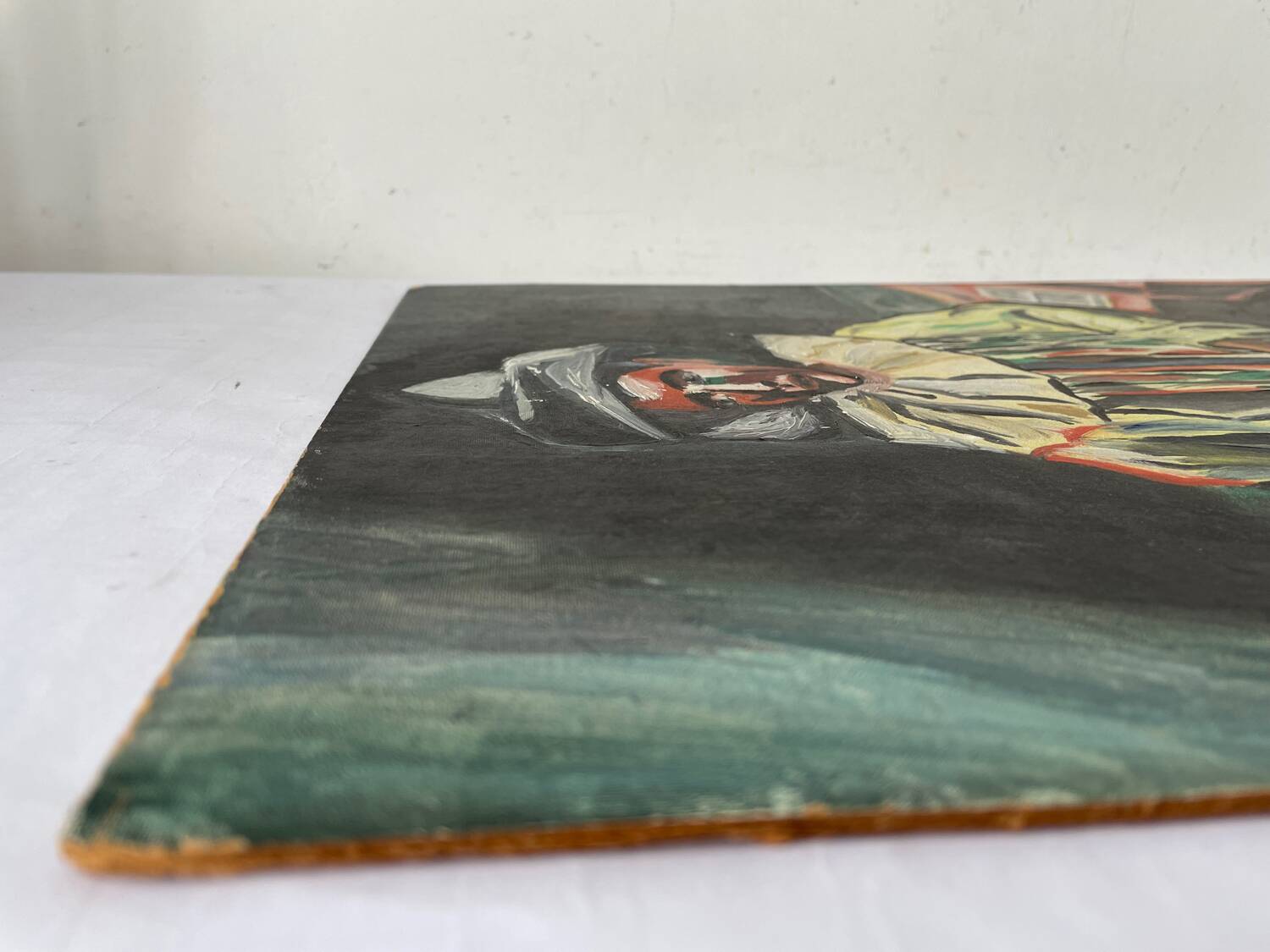Tableau huile sur bois