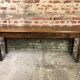 Draper's table / solid oak console 1900s