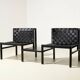 Gijs bakker Pair of Seatbelt Lounge Chairs + Side Table for Castelijn 1978