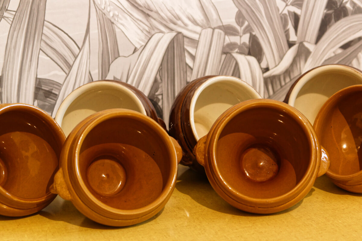 Set of 7 bear head bowls