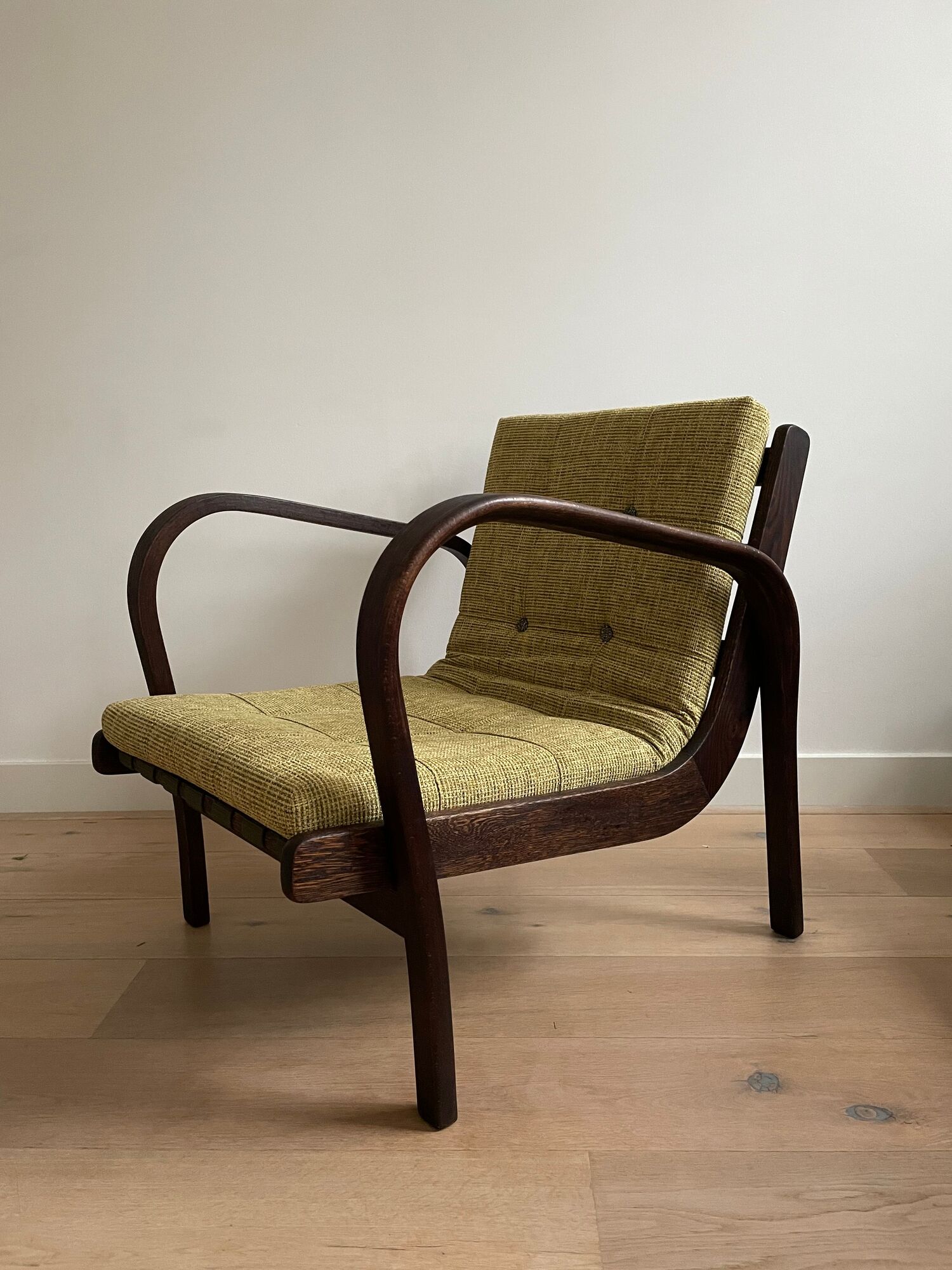 Armchair by Karol Kozelka and Antonin Kropacek for Interior Praha, 1950s