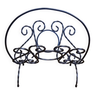 Wrought iron magazine rack