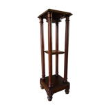 High pedestal table in solid wood