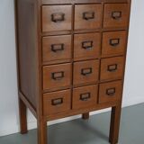 Vintage Dutch Oak Apothecary / Filing Cabinet, 1930s