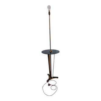 Art Deco lamp in brass and black glass 260496