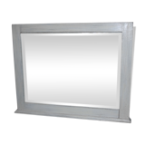 Mirror white patina rectangular former wood 51.5 x 65 cm