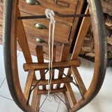 Old wooden sled Davos