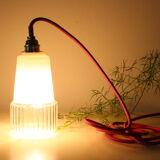 Vintage glass hanging lamp