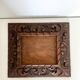 Antique handcarved frame Cedarwood 21.5 cm x 19 cm