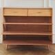 Renovated vintage shoe cabinet, 1960s