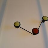 Wall coat rack with 3 hooks circa 1960s