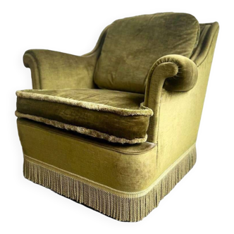 Single seat / armchair / vintage moss green armchair