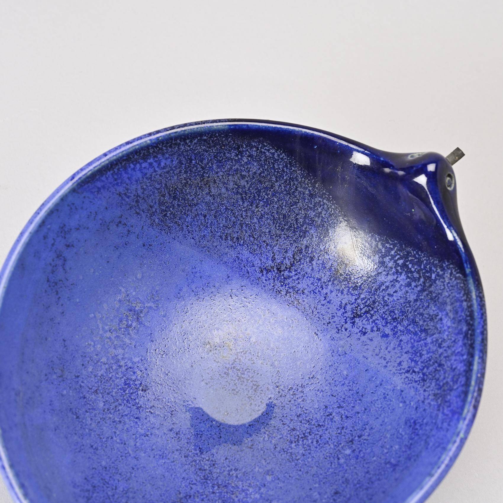 Set of two ceramic birds, Gérald Olivier, Switzerland circa 1970