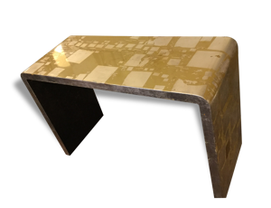 Table basse en laque - jaune