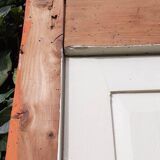 Pair of 19th-century cupboard doors and their frame (1st), woodwork